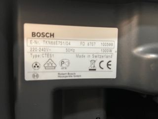 Cafetera integrable Bosch TKN68E751