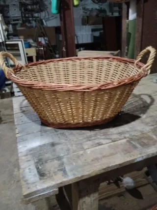 Conjunto de cestos de mimbre