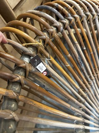 Sillón de ratán redondo