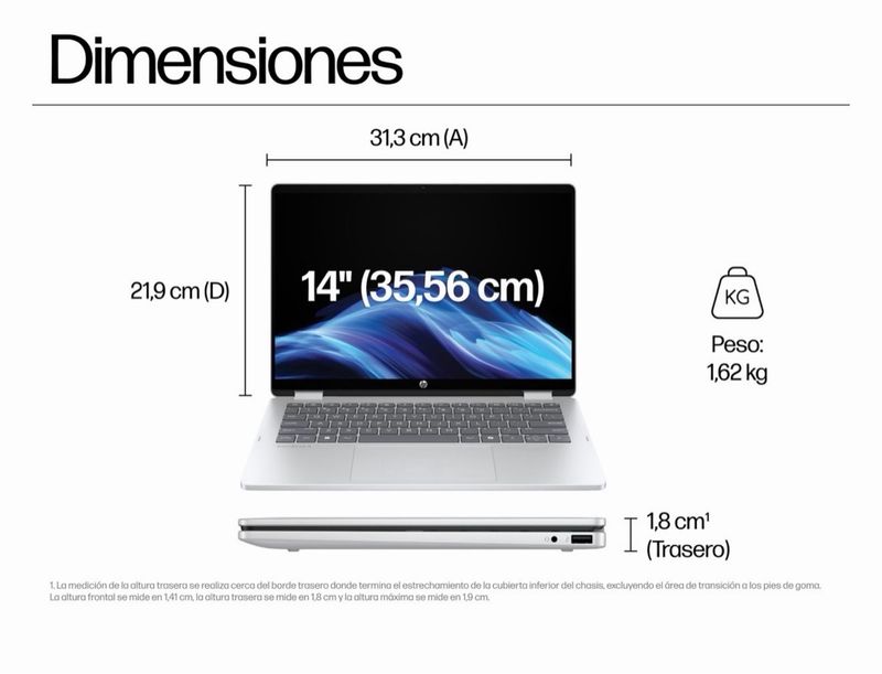 Portátil HP OmniBook 5 Flip convertible afbeelding 7
