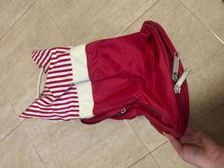 Bolsa Reebok Roja y Blanca Rayas