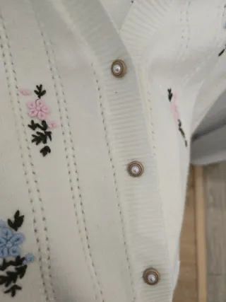 Rebeca punto bordada Simple Retro M