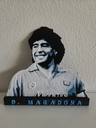 Diego Maradona 3D Calcio Napoli