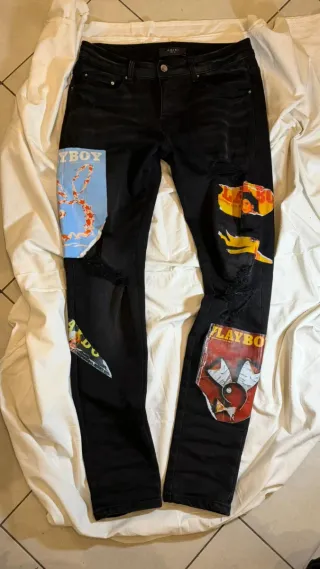 Jeans Amiri x Playboy Neri