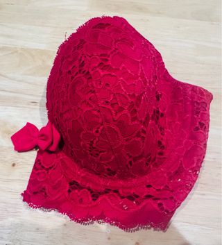 Sujetador Etam 100D encaje rojo