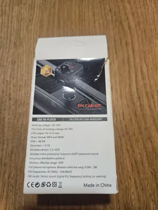 Cargador Coche QY MP3 FM Multifunción