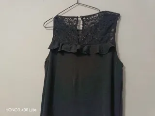 Vestido negro con encaje