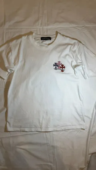 Maglietta Chrome Hearts Multicolor Bianca Taglia S