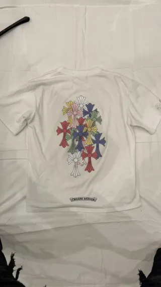 Maglietta Chrome Hearts Multicolor Bianca Taglia S