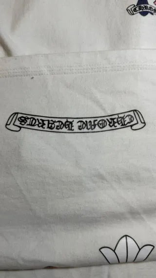 Maglietta Chrome Hearts Multicolor Bianca Taglia S