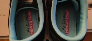 Zapatillas Skechers Mujer Talla 40 Negras y Azules