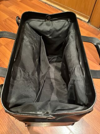 Maletín médico antiguo negro