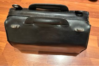 Maletín médico antiguo negro