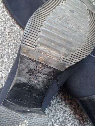 Stivali Valleverde neri in tessuto numero 35