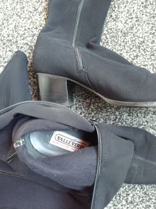 Stivali Valleverde neri in tessuto numero 35