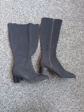 Stivali Valleverde neri in tessuto numero 35