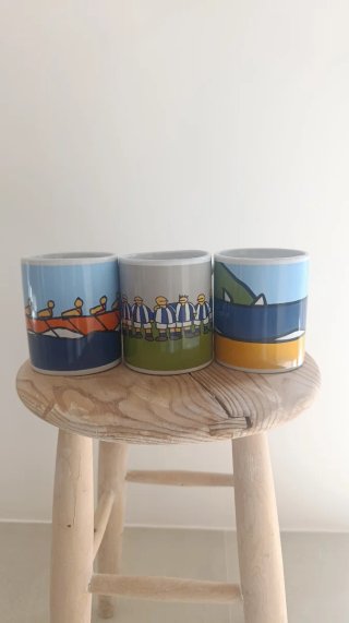 3 Tazas de cerámica