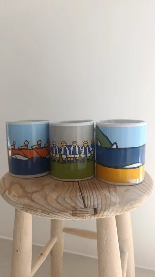 3 Tazas de cerámica