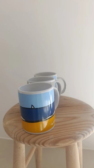 3 Tazas de cerámica