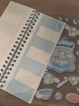 Set Cinnamoroll: Planner y Pegatinas
