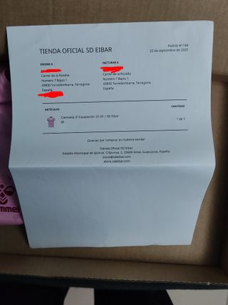 Camiseta SD Eibar sin estrenar