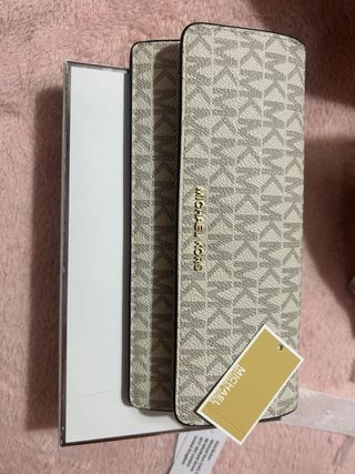 Cartera Michael Kors Beige Nueva