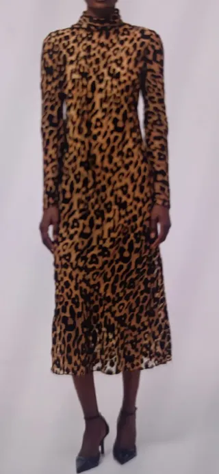 Vestido estampado leopardo