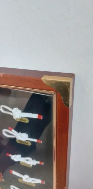 Cuadro Nudos Marineros Madera y Tela