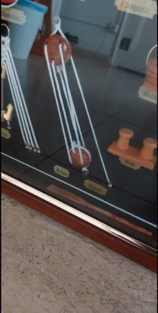 Cuadro Nudos Marineros Madera y Tela