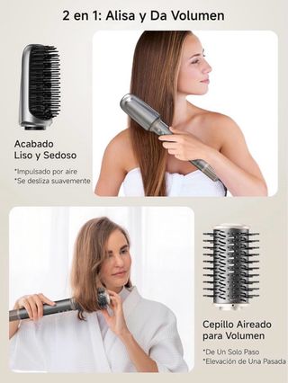 Secador de pelo Gold/Gray con accesorios