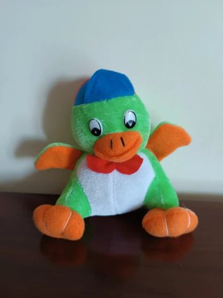 Peluche Piccolo Verde Arancione 13 cm