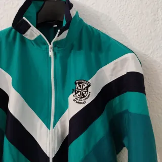 Sudadera Vintage Verde y Blanca