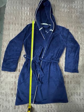 Bata de pelo azul Easy Wear Talla S