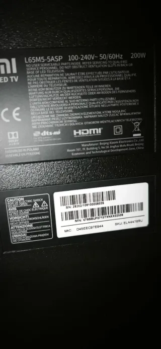 TV Xiaomi 65 Smart TV