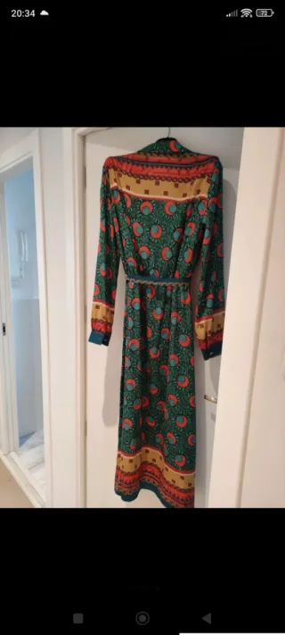 Vestido midi Oky estampado