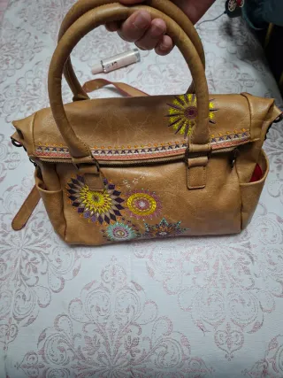 Bolso Desigual Beige Multicolor