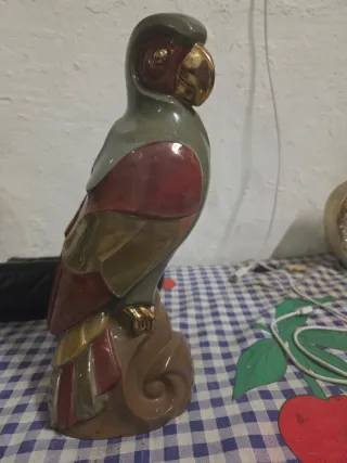 Loro Decorado a Mano Oro y Platino 24K