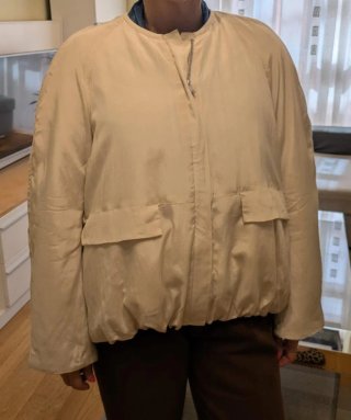 Chaqueta Zara acolchada beige Talla S