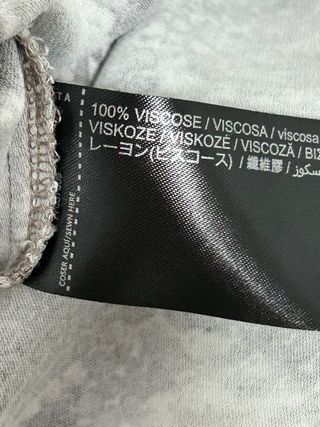 Camisa Mango Viscosa Estampado Serpiente Talla XX