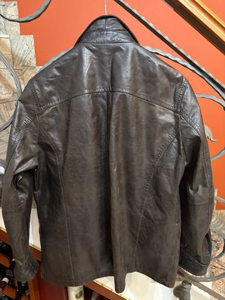 Giacca in Vera Pelle morbida vintage marrone