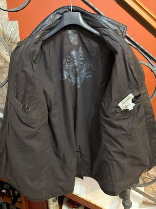 Giacca in Vera Pelle morbida vintage marrone