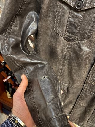 Giacca in Vera Pelle morbida vintage marrone