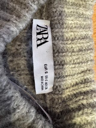 Jersey Zara Gris Manga Larga