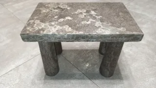 Mini Mesa auxiliar Mármol Travertino 80€