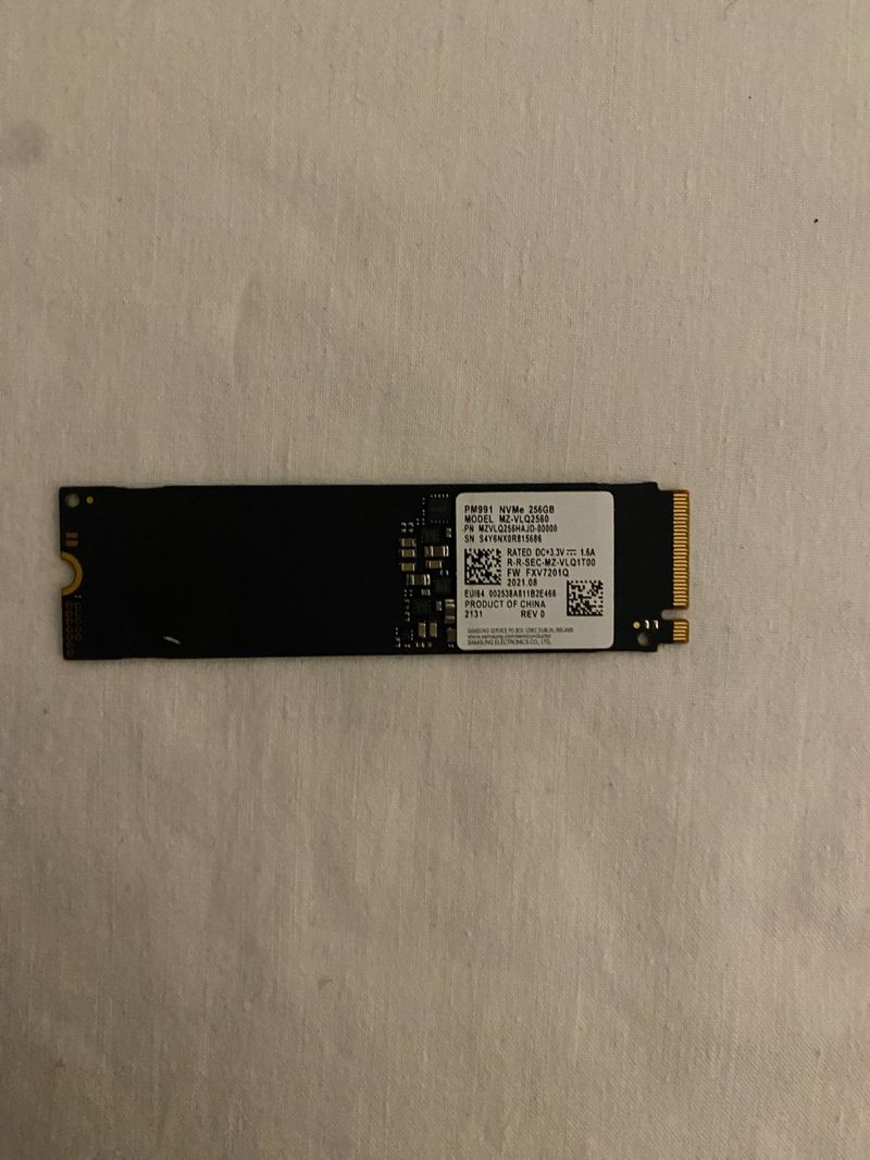 SSD Samsung 256GB NVMe M.2