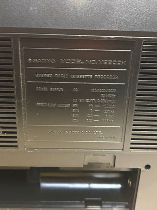 Radio Sanyo 9500 4 Altavoces Cassette