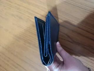 Cartera azul marino piel sintética nueva