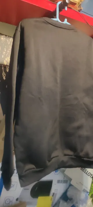 Sudadera M Negra Oso con Gorra