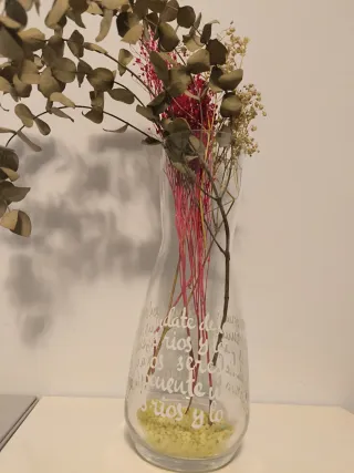 Jarrón decorativo de cristal