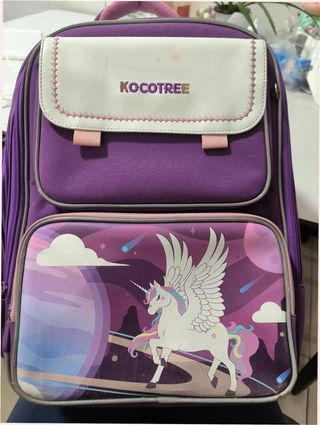 Mochila Escolar KOCOTREE Infantil Unicornio Morado